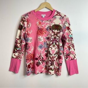Floral Pink Long Sleeve Top